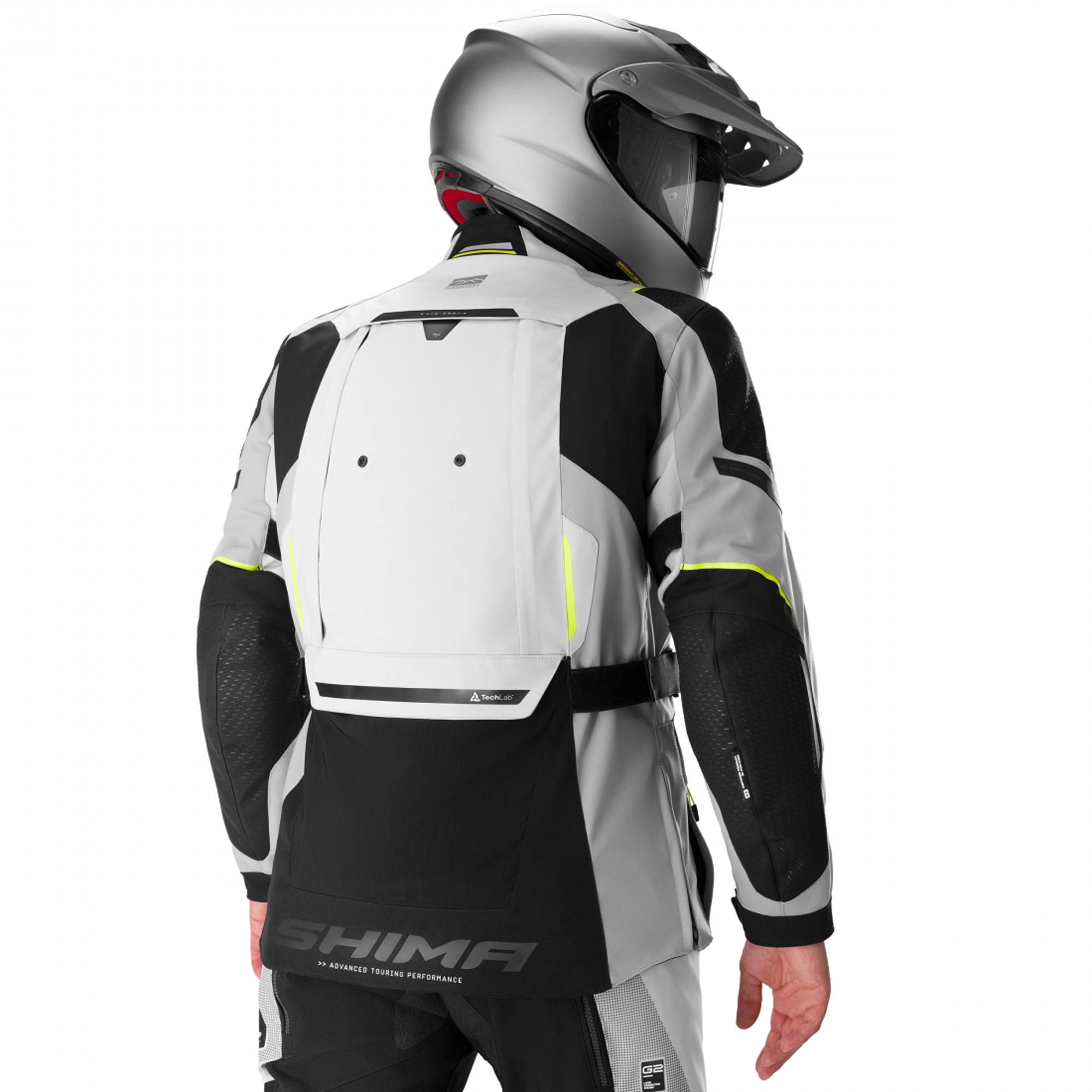 SHIMA Hero 3.0 Motorcycle Textile Jacket grey/yellow S Figure 4