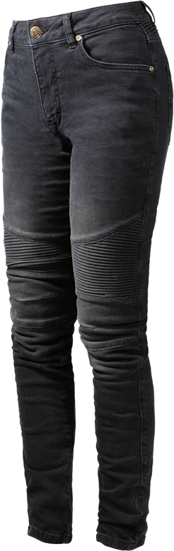 John Doe Betty Biker XTM Blugi pentru motocicliști feminini negru 26 L34 Figura 2