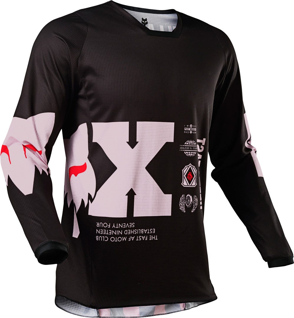 FOX 180 Illmatik Motocross Jersey sort/rød XXL Figur 3