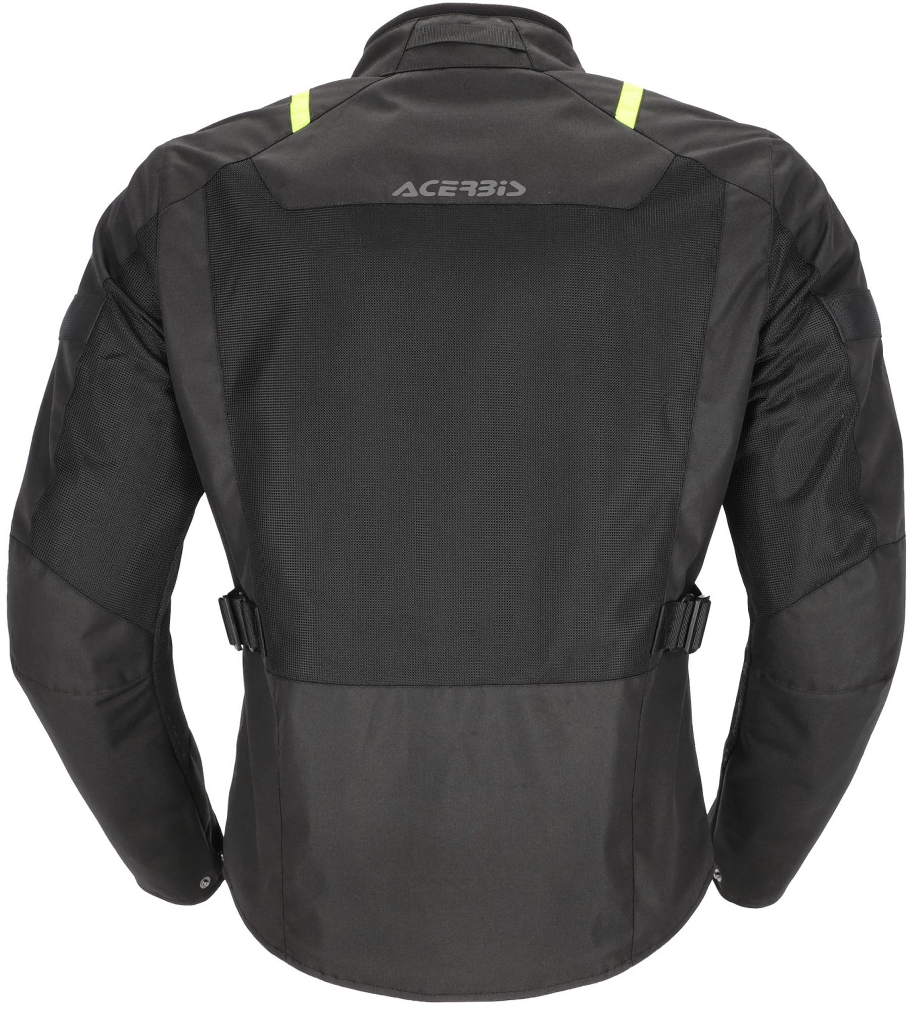 Acerbis Ramsey Vented Long Motorcycle Textile Jacket black/yellow XXL Figure 2