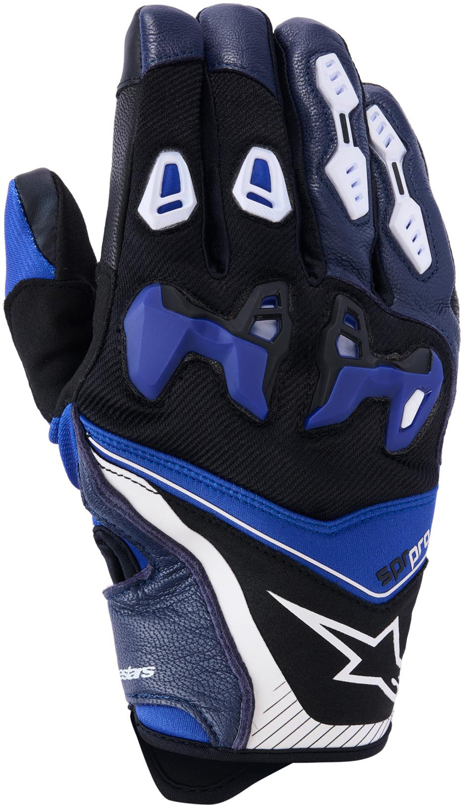 Alpinestars SP-R Pro Motorcycle Gloves blue/white 2XL Figure 1