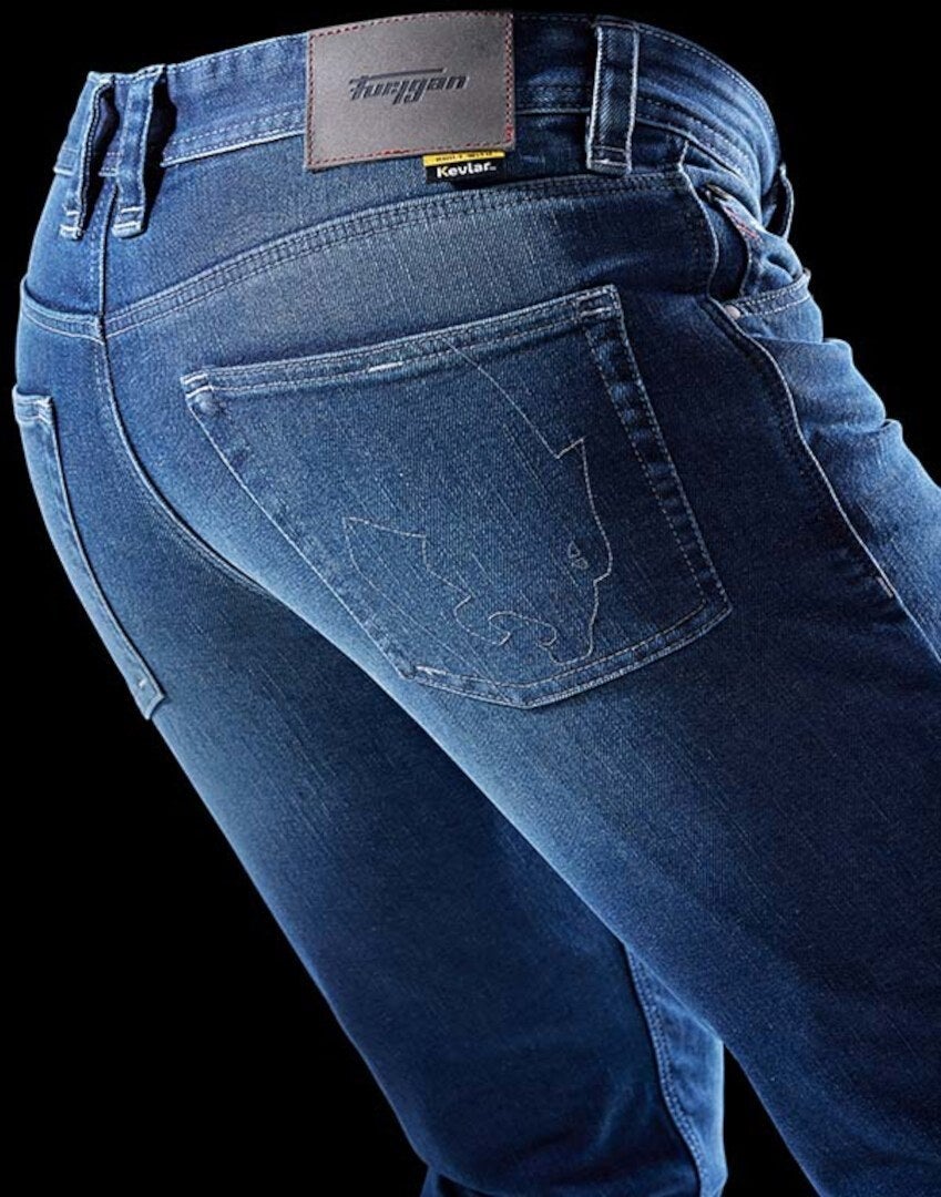 Furygan D12 X Kevlar Straight Jeans da moto blu 36/30 Figura 10