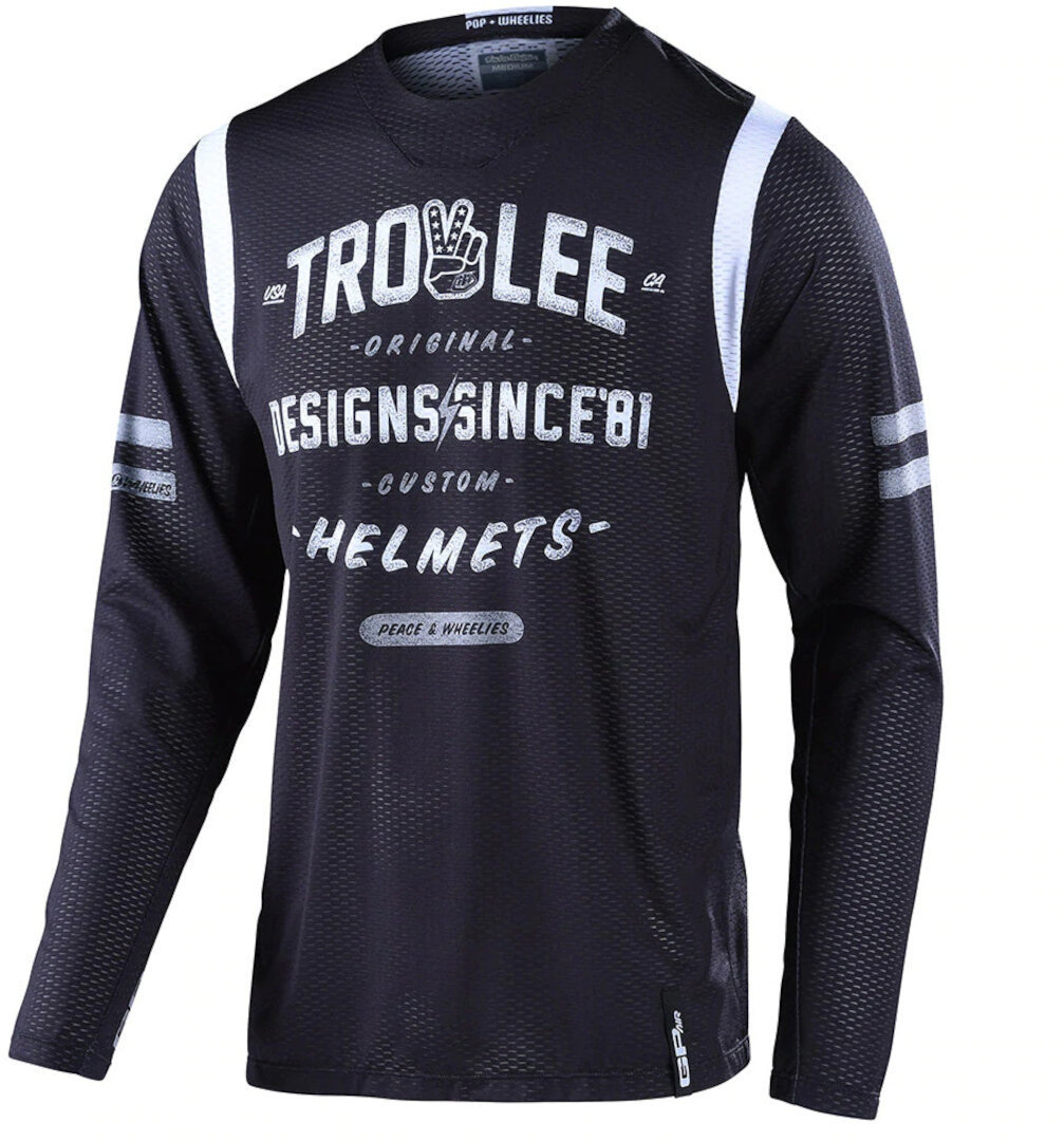 Troy Lee Designs GP Air Roll Out Motokrosový dres černobílá L Obrázek 1
