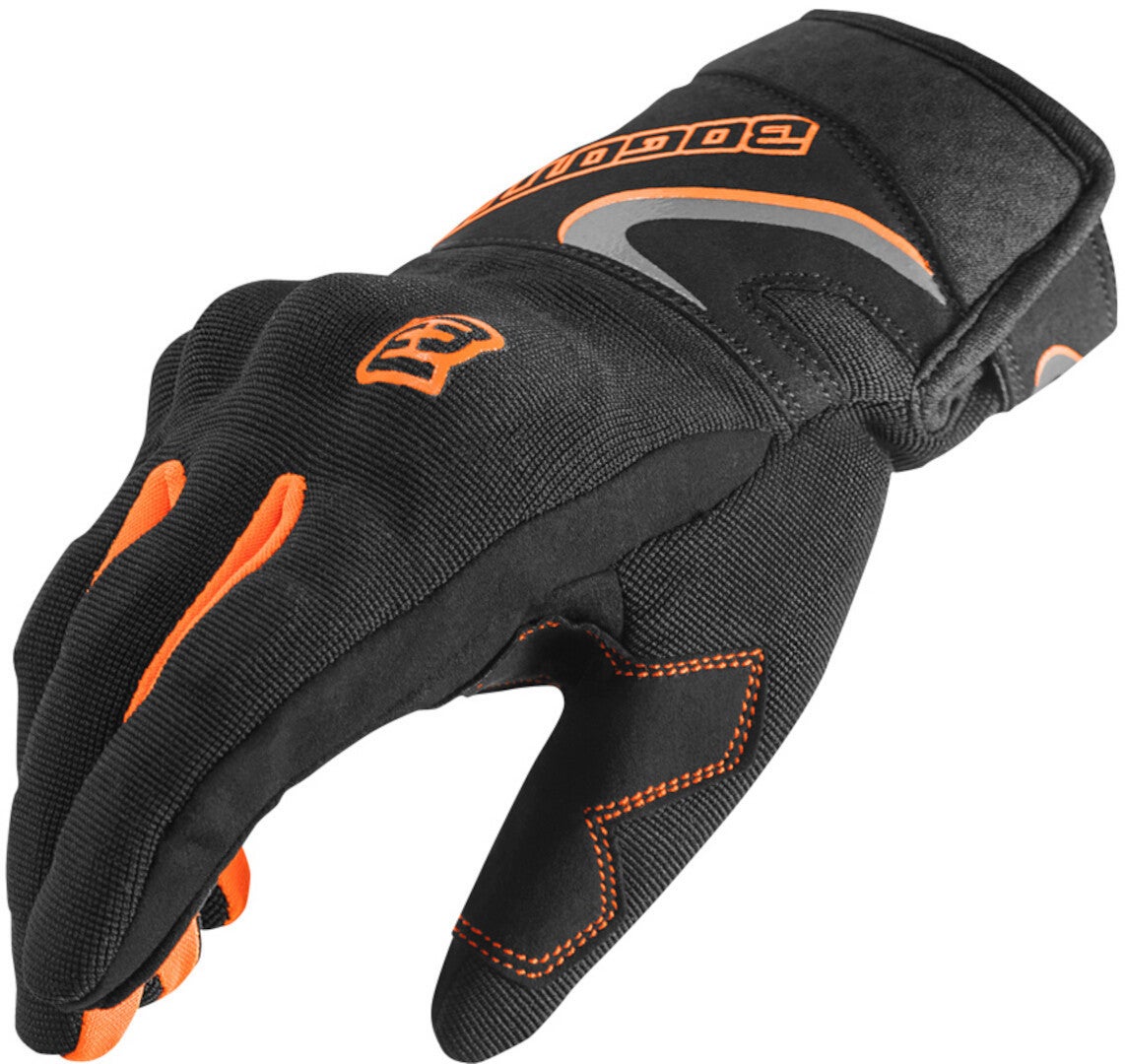 Bogotto F-ST Motorcykelhandsker sort/orange S Figur 4