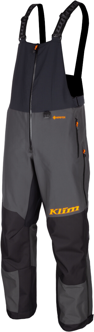 Klim Tomahawk Snescooter Bib Bukser sort/grå/orange Long M Figur 1