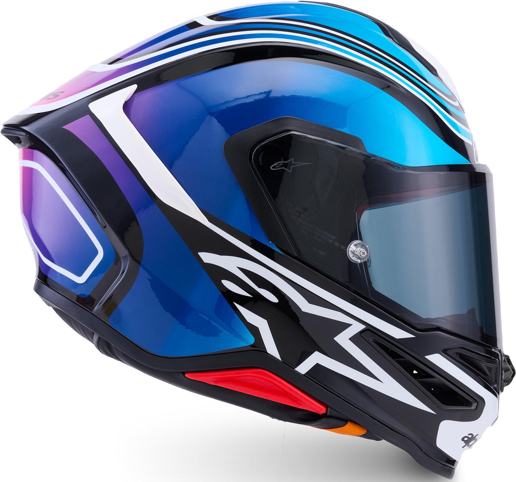 Alpinestars S-R7 Zeal Helm schwarz/blau/rosa XL Abbildung 3