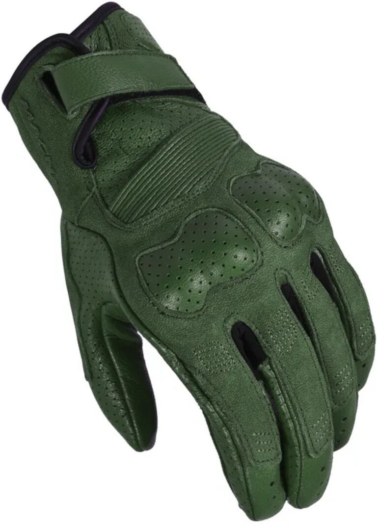 Macna Bold perforierte Motorrad Handschuhe grün 2XL Abbildung 1