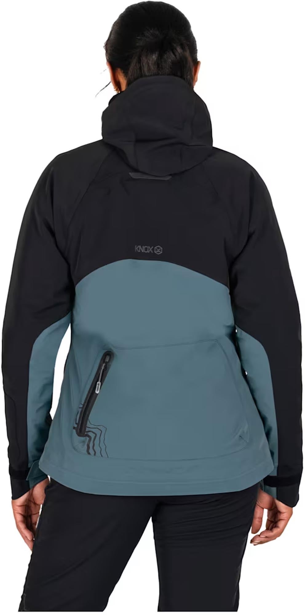Knox Modra waterdichte dames motorfiets textieljas benzine/zwart XL Figuur 3