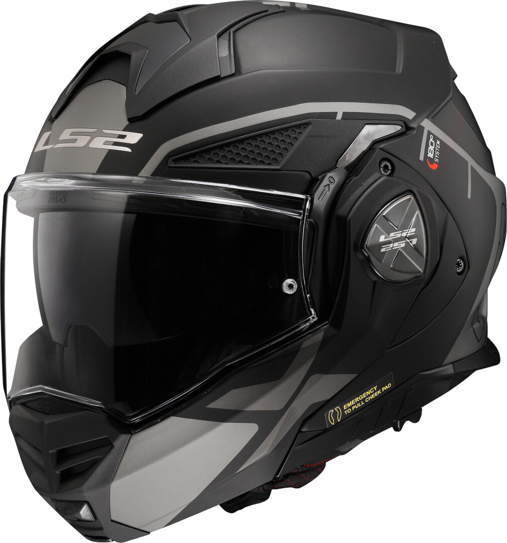 LS2 FF901 Advant X Metryk Casque Noir mat/titane L (59/60) Figure 1
