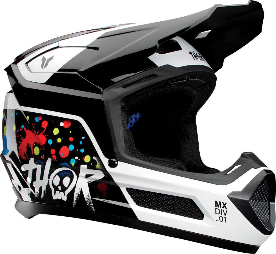 Thor Fleet Splat Capacete de motocross infantil Y/M (50/51) Figura 1
