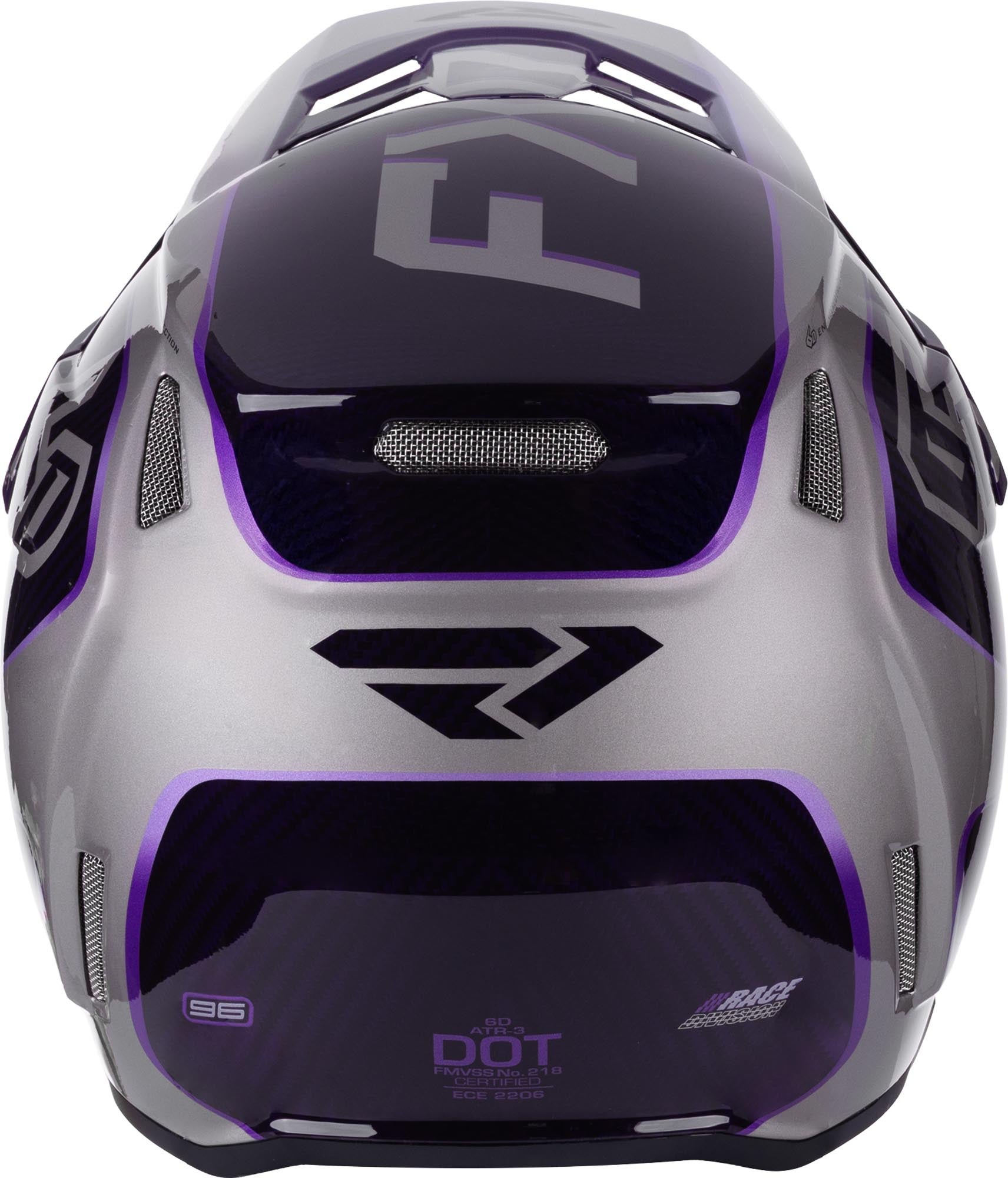 FXR 6D ATR-3 FIM Carbon Casco da motocross grigio/viola M Figura 5