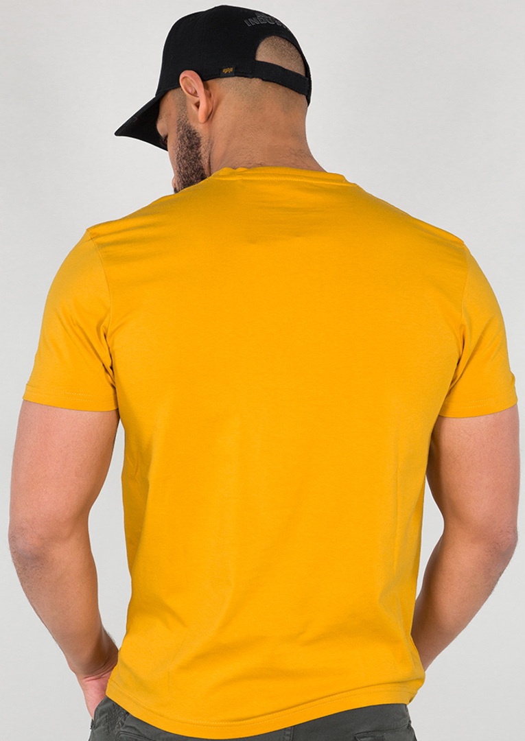 Alpha Industries Basic T Small Logo T-Shirt jaune/gris L Figure 2