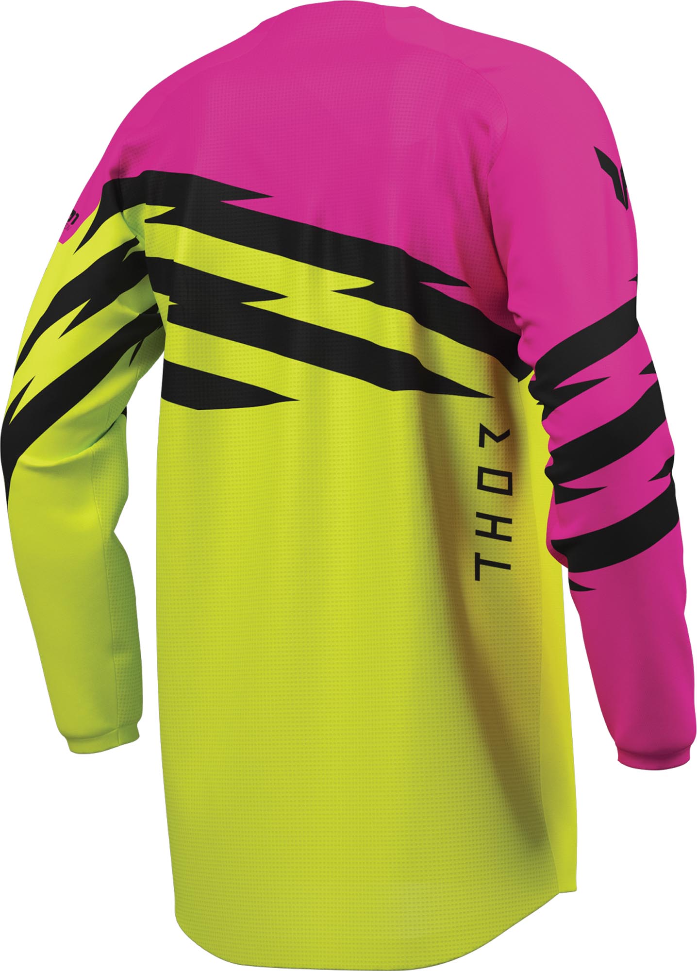 Thor Launchmode Shockie Jugend Motocross Jersey neon-gelb/pink L Abbildung 3