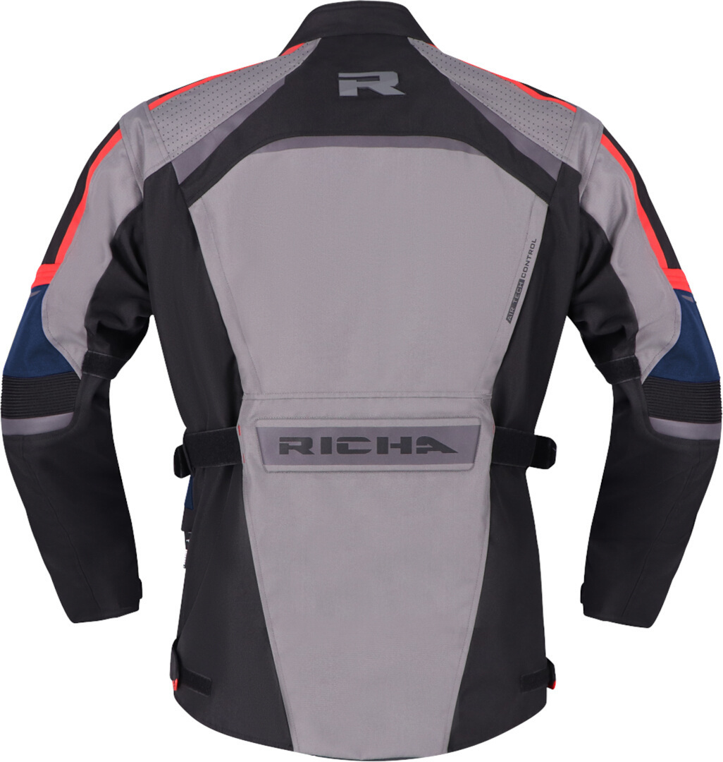 Richa Tundra waterproof Motorcycle Textile Jacket grey/black/red L Figure 3