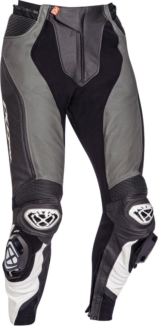 Ixon Vendetta Evo Motorcycle Leather Pants black/grey/white 3XL Figure 1