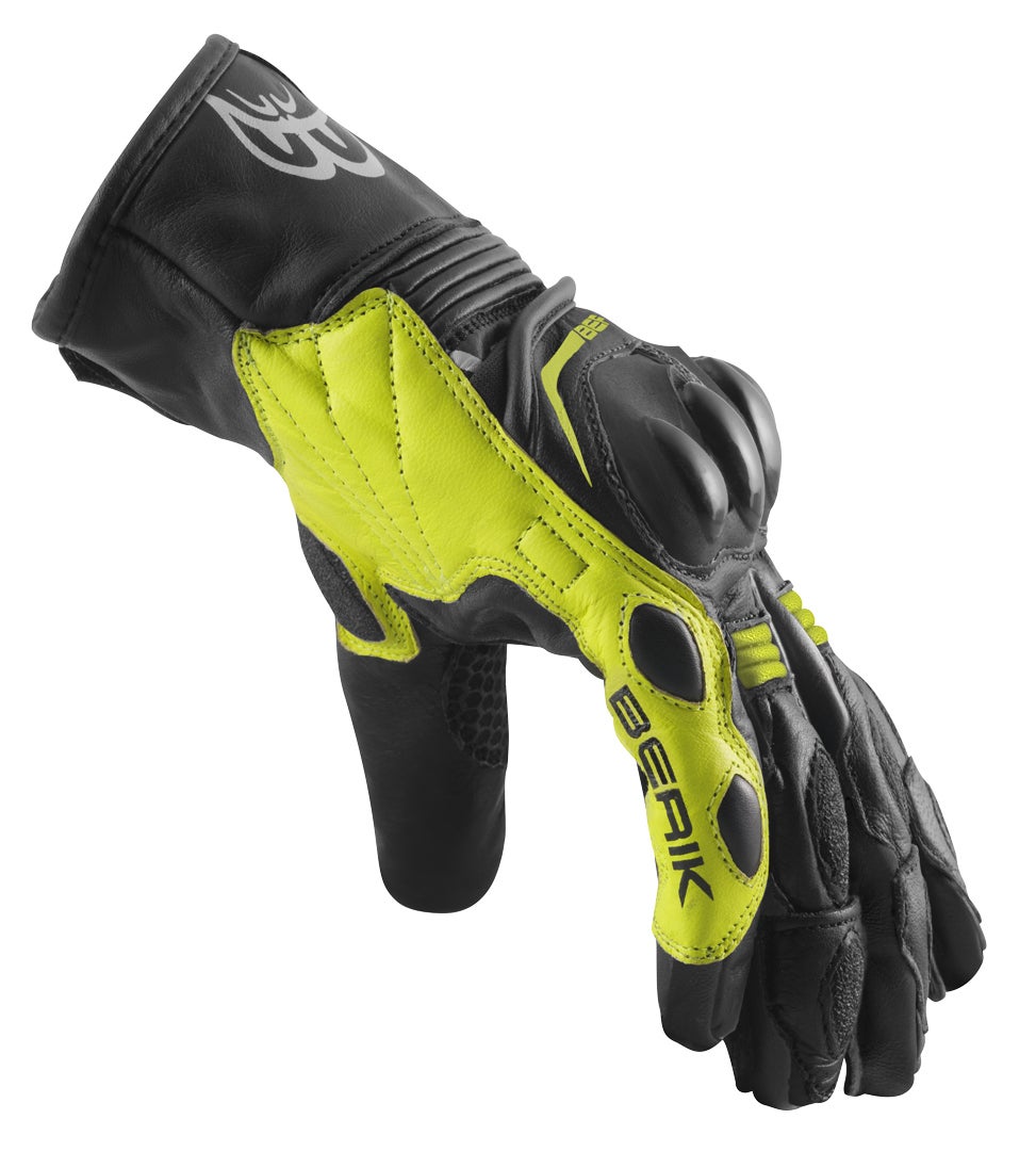 Berik Nador Motorcykel handsker sort/neon-gul 2XL Figur 2
