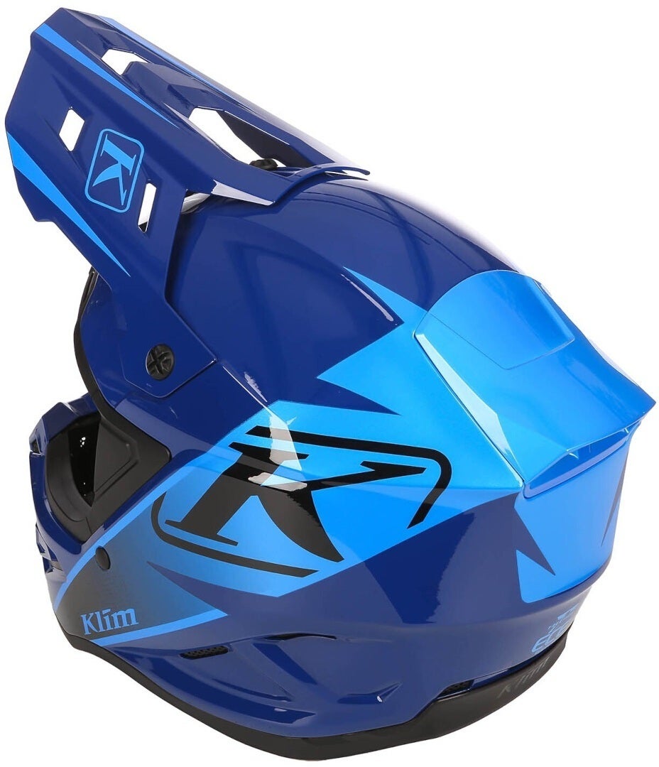 Klim T1 Freeride Kids Schneemobil Helm dunkelblau/hellblau Y/M (50/51) Abbildung 2