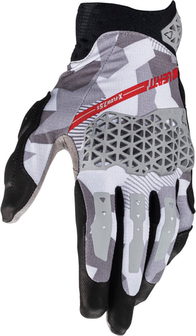 Leatt ADV X-Flow 7.5 Camo Short Gants de moto Gris/Noir 2XL Figure 4