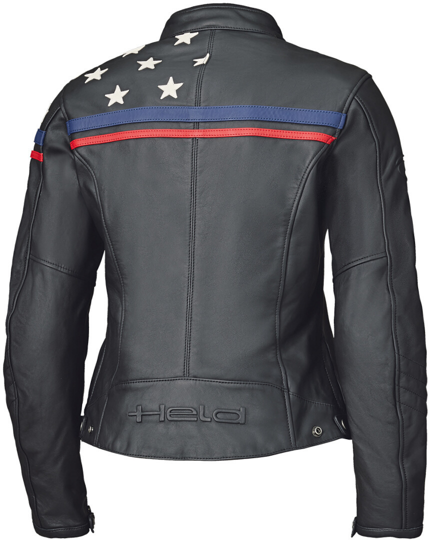 Held Midway Ladies Motorcycle Leather Jacket black/white 44 Figure 2