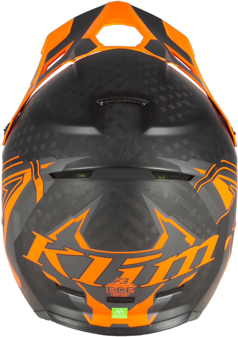 Klim F3 Carbon Pro Ascent Cască de snowmobil Negru mat/portocaliu XL (60/61) Figura 4