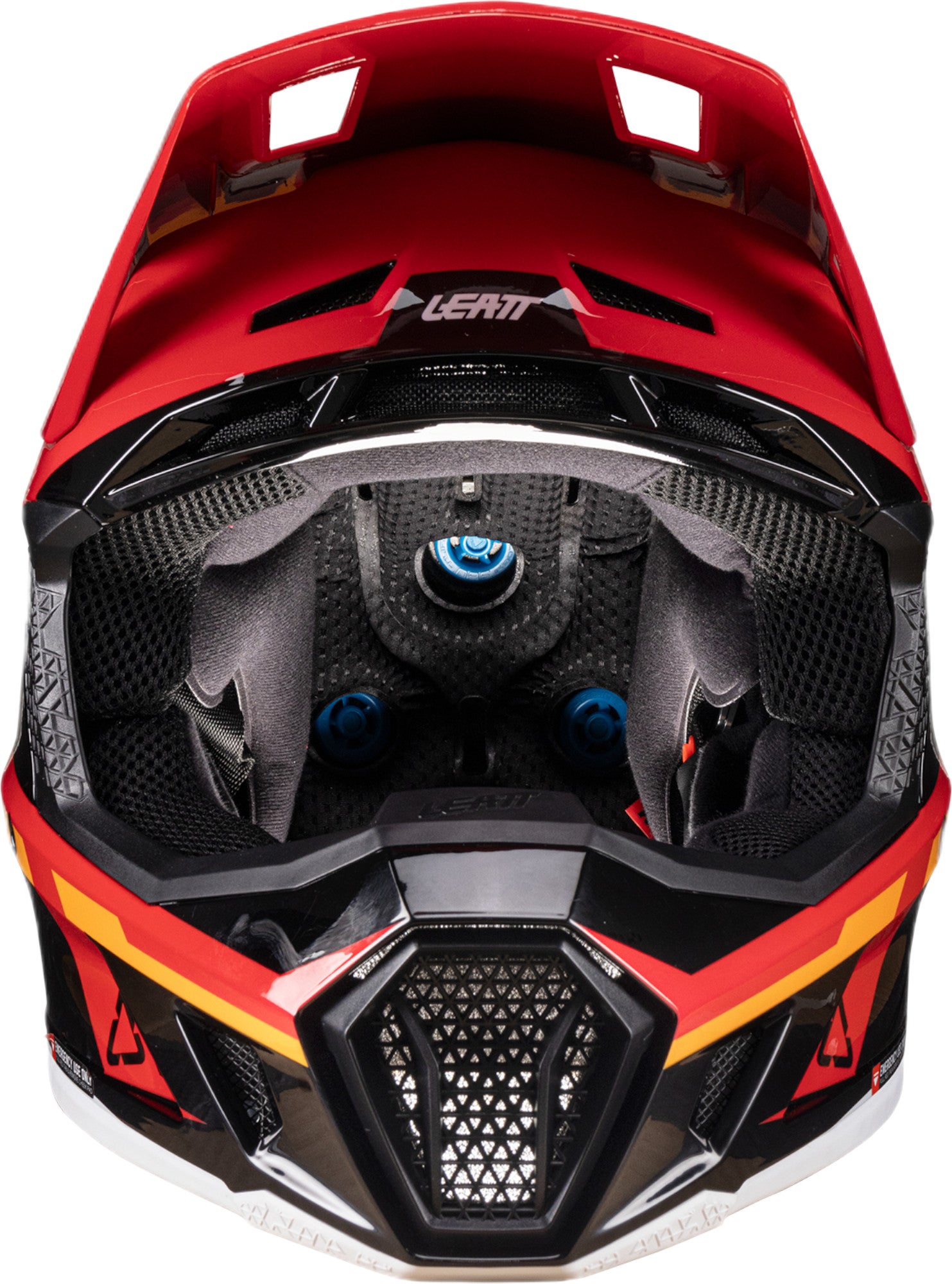 Side view of Leatt 7.5 V26 Motocross Helmet with Goggles