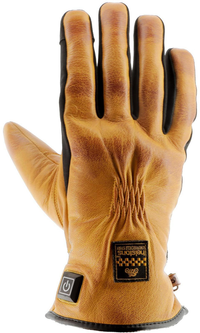 Helstons Benson beheizbare Motorrad Handschuhe hellbraun 9 Abbildung 1