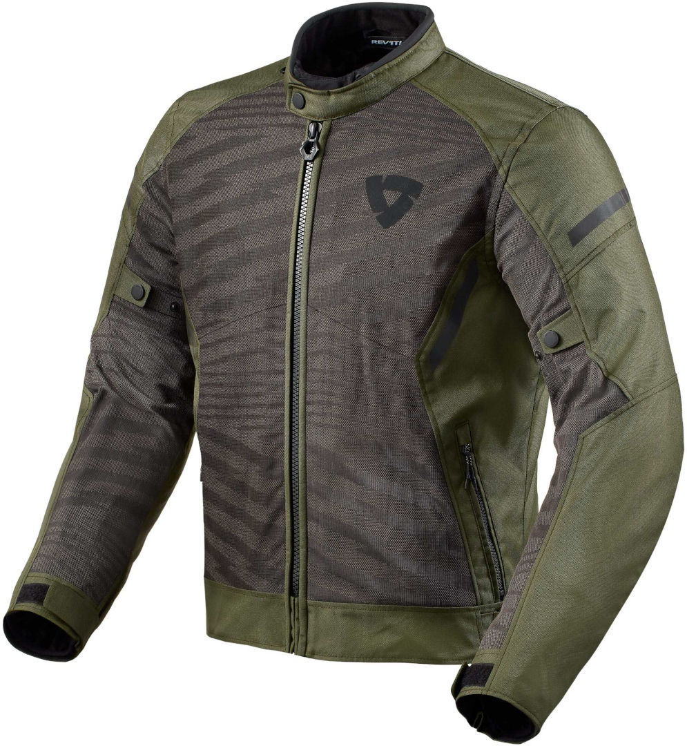 Revit Torque 2 H2O Motorcycle Textile Jacket black/olive M Figure 1