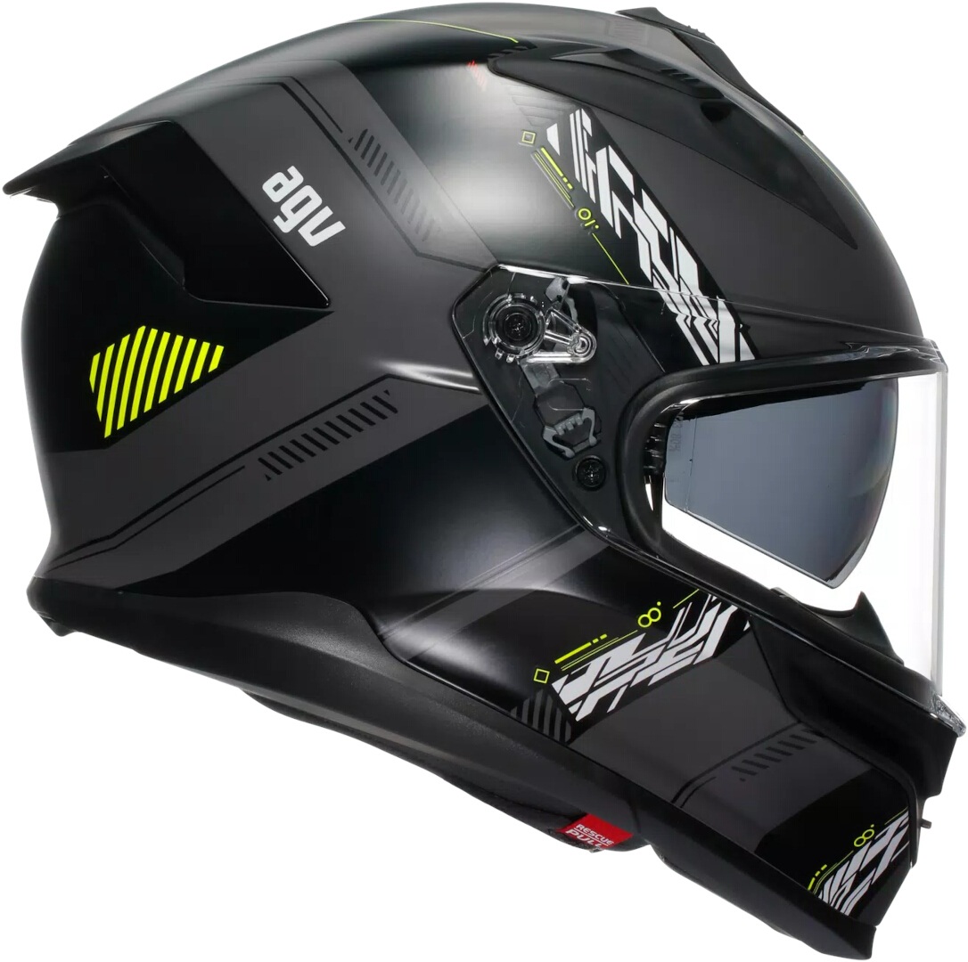 AGV K7 Kyber 2.0 ヘルメット ブラックマット/イエロー S(55/56) 図3
