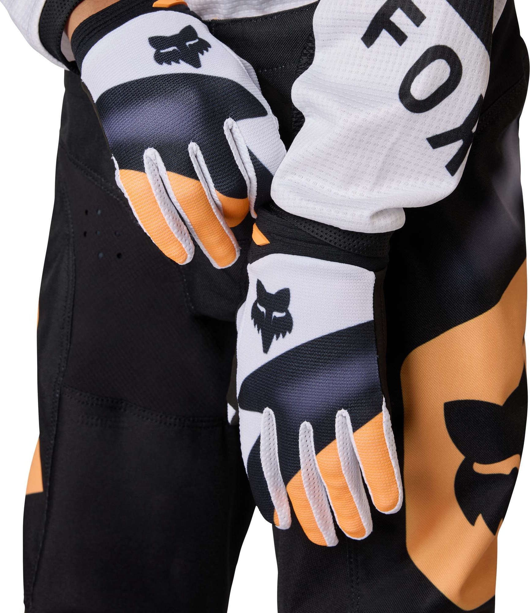 FOX 180 Noble Jugend Motocross Jersey schwarz/weiß/orange YXL Abbildung 5
