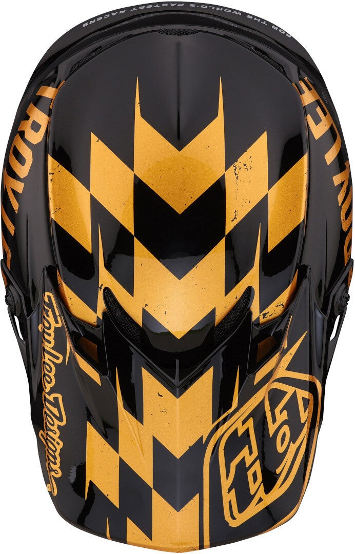 Troy Lee Designs SE4 Polyacrylite Race Shop MIPS Casco da motocross nero/oro XXL (62/63) Figura 8