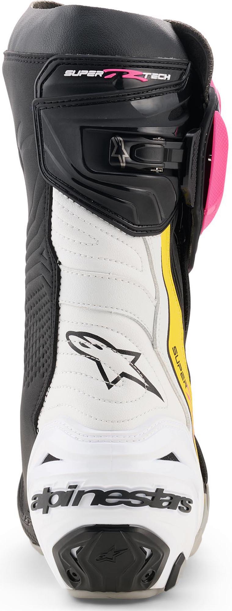 Alpinestars Supertech R Motorcycle Boots black/white/pink 46 Figure 4