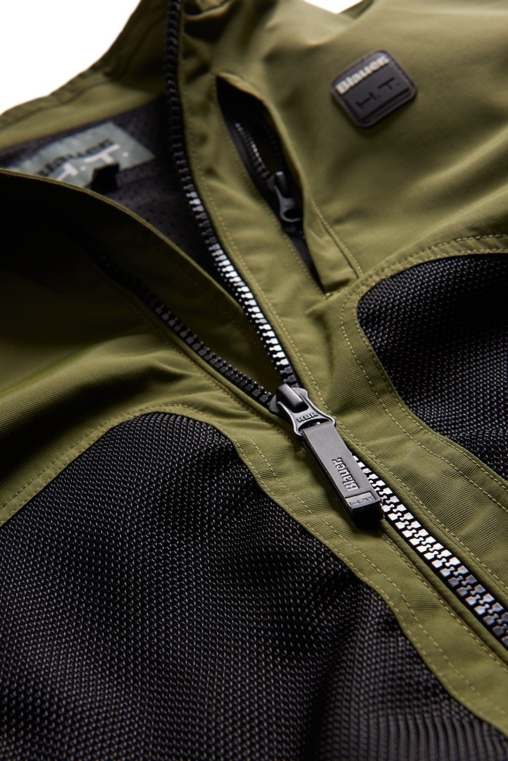 Blauer Thor Air perforated Motorcycle Textile Jacket green/black M Figure 4
