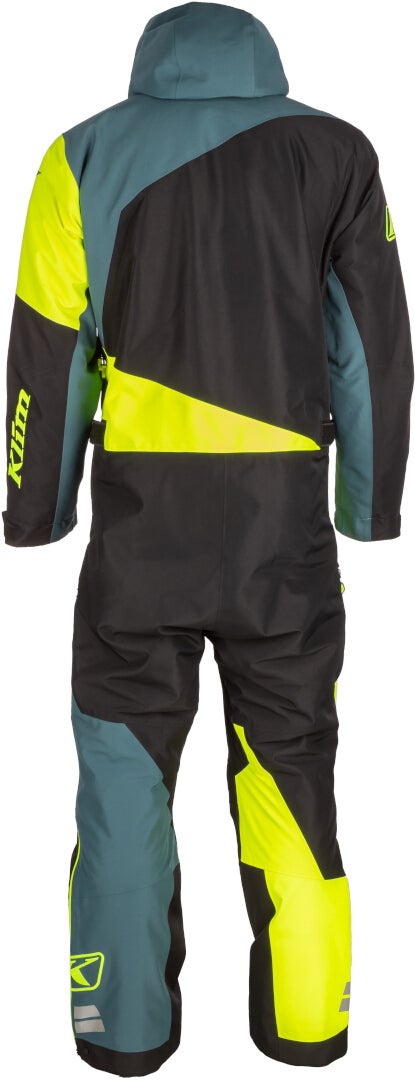 Side view of Klim Railslide Hi-Vis One Piece Snowmobile Suit