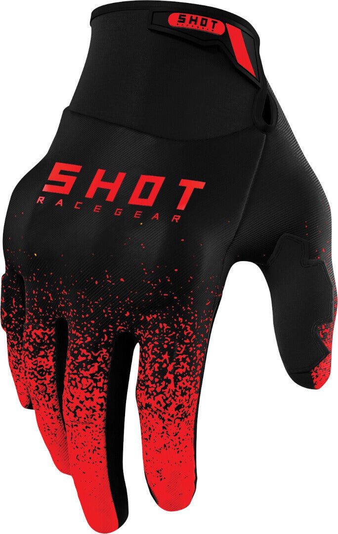 Shot Drift Edge Motocross Handschuhe schwarz/rot 11 Abbildung 1