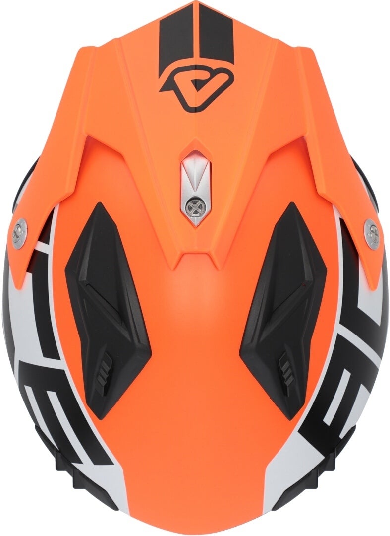 Acerbis Aria Sport Jet hjelm sort mat/orange S (55/56) Figur 8
