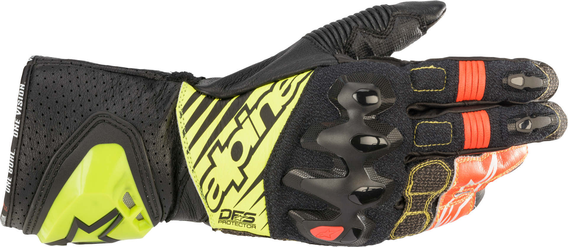Alpinestars GP Tech V2 Motorrad Handschuh schwarz/gelb M Abbildung 1