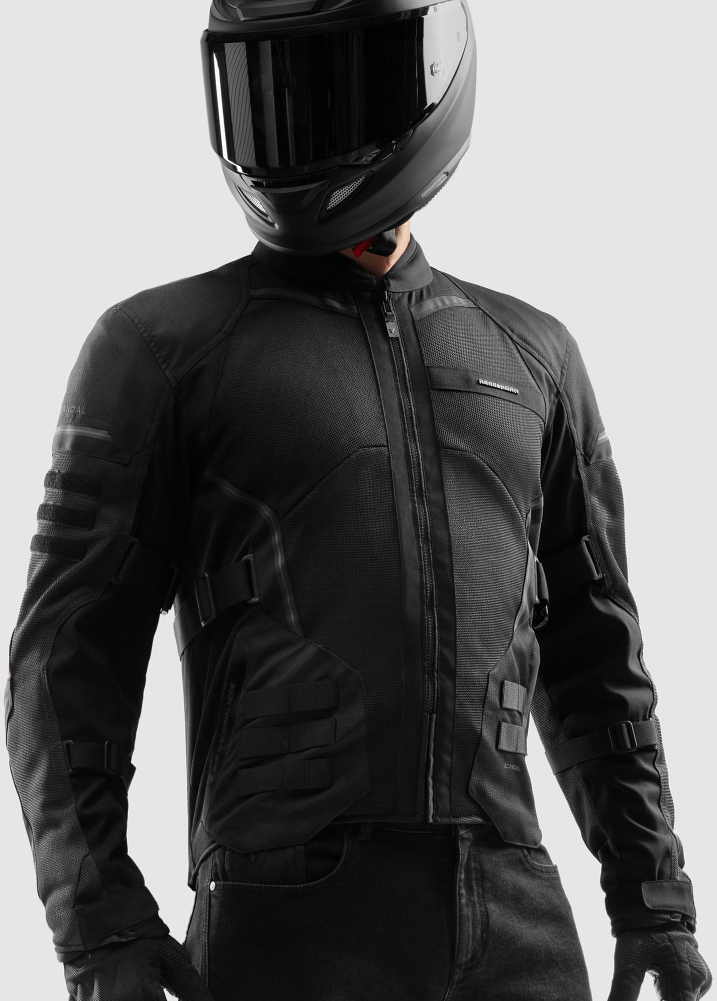 Side view of Rebelhorn Scandal 3 Motorcycle Textile Jacket