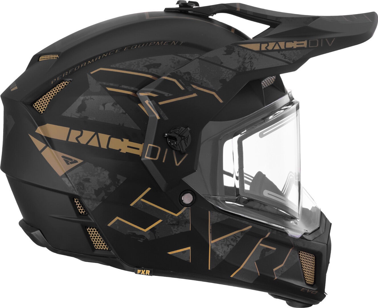 FXR Clutch X Evo Snescooter hjelm sort mat/brun S (55/56) Figur 3