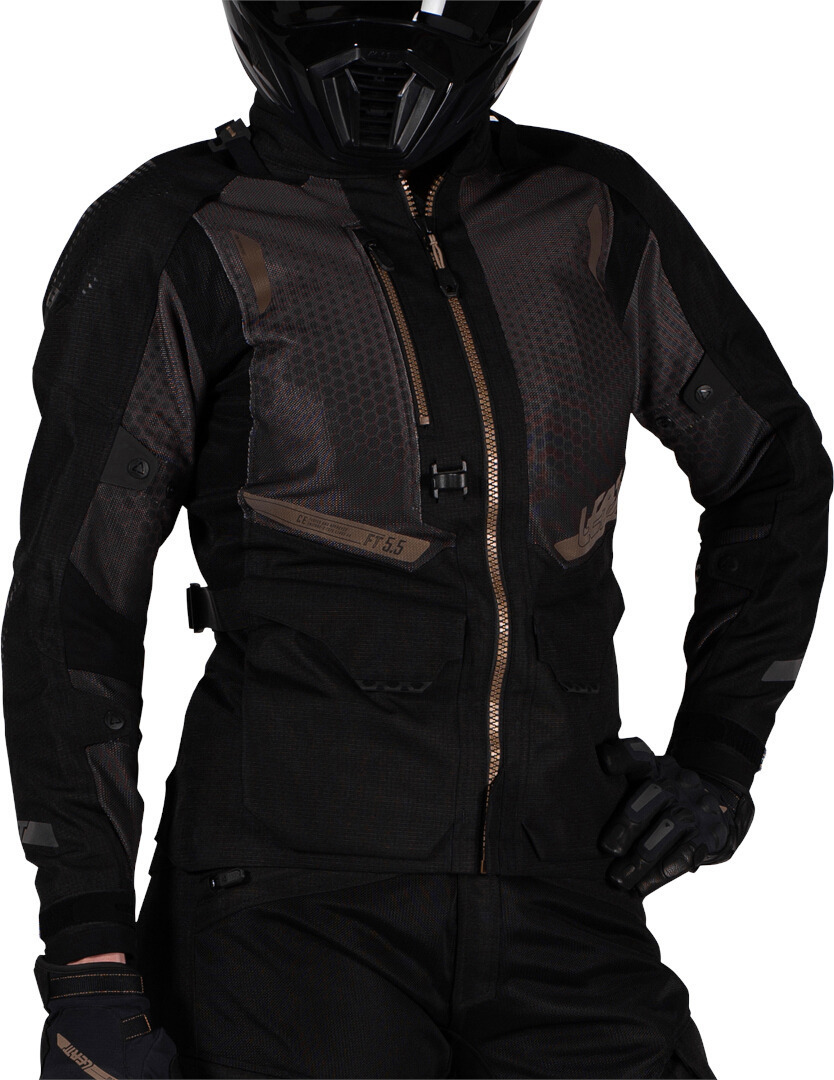 Leatt ADV Flowtour 5.5 Damer Motorcykel Textil Jacka svart S Figur 18