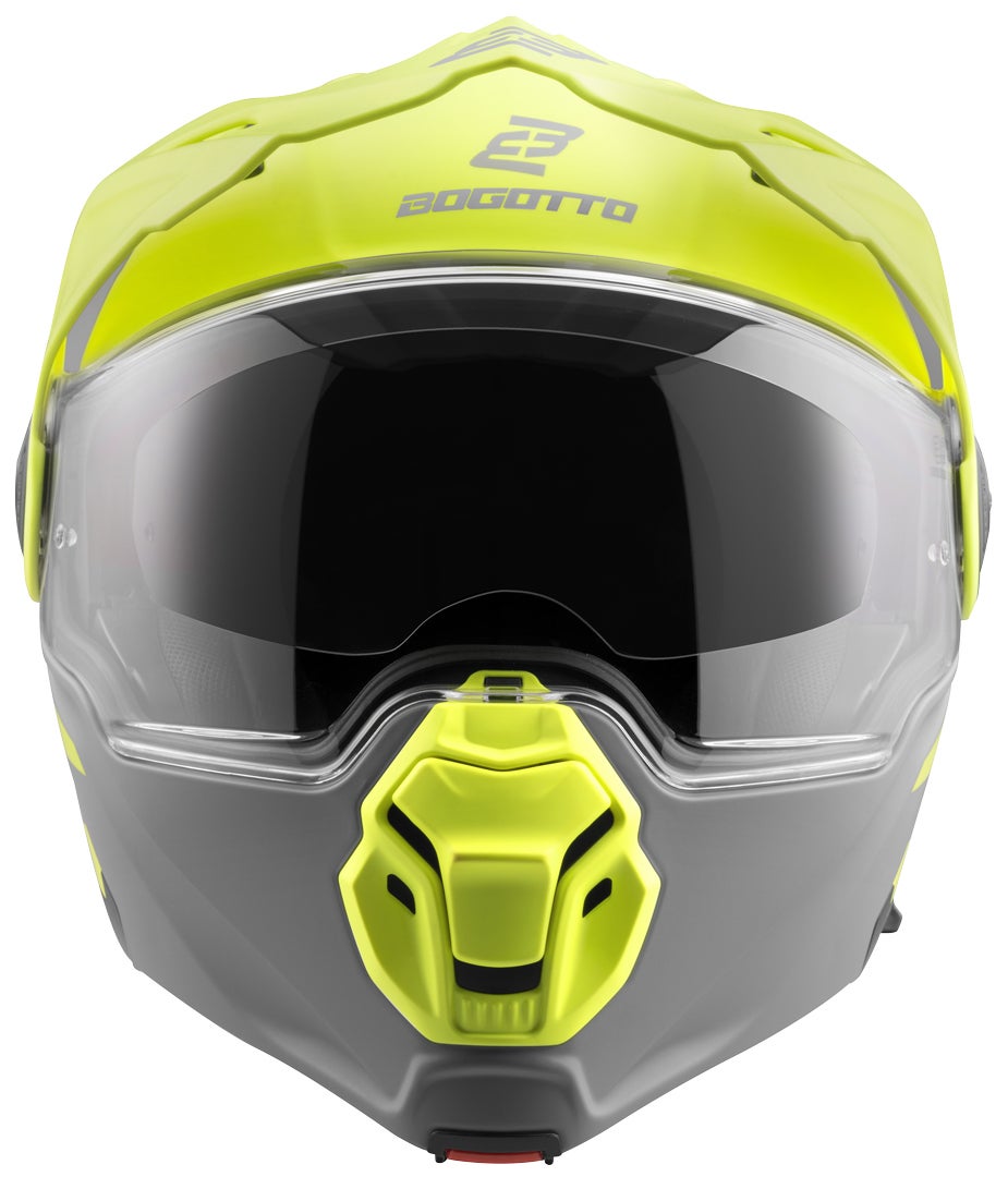 Side view of Bogotto FG-102 Duo Fiberglass Enduro Flip-Up Helmet