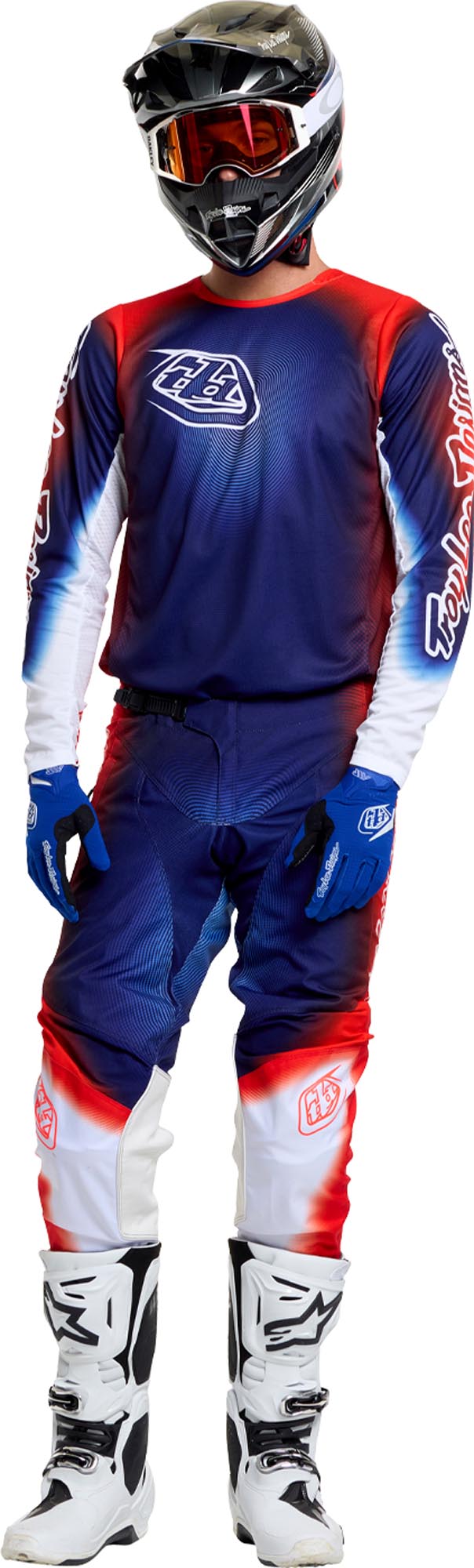 Troy Lee Designs GP Pro Imprint Motocross Pants blue/orange 34 Figure 10
