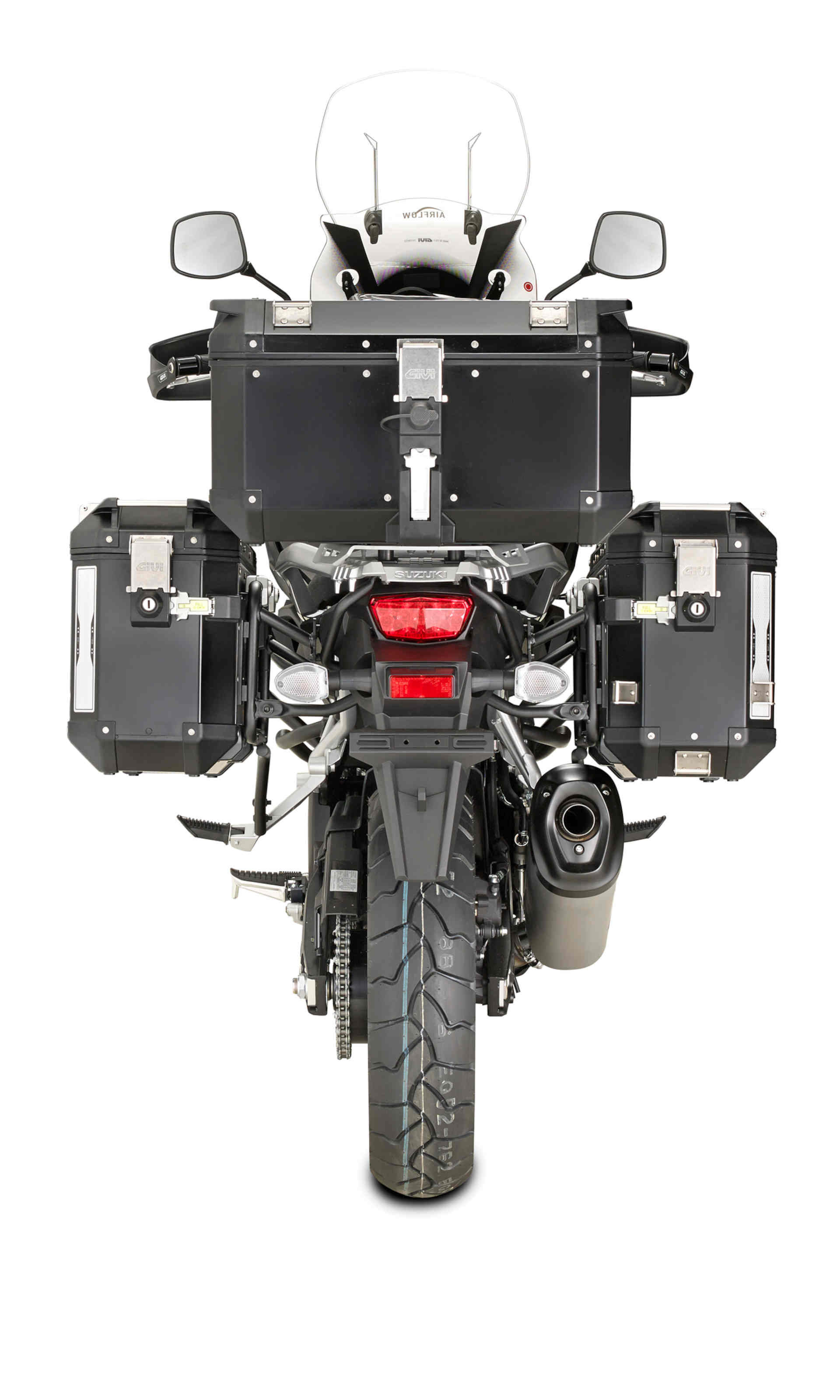 GIVI Stahlrohr-Seitenkofferträger für Trekker Outback Koffer für Suzuki DL 1000 V-Strom (14-19) Figur 1
