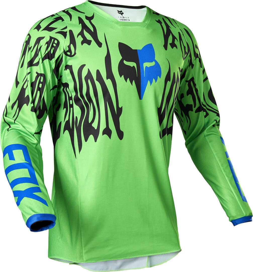 FOX 180 Peril Motocross Jersey gelb/grün M Abbildung 1