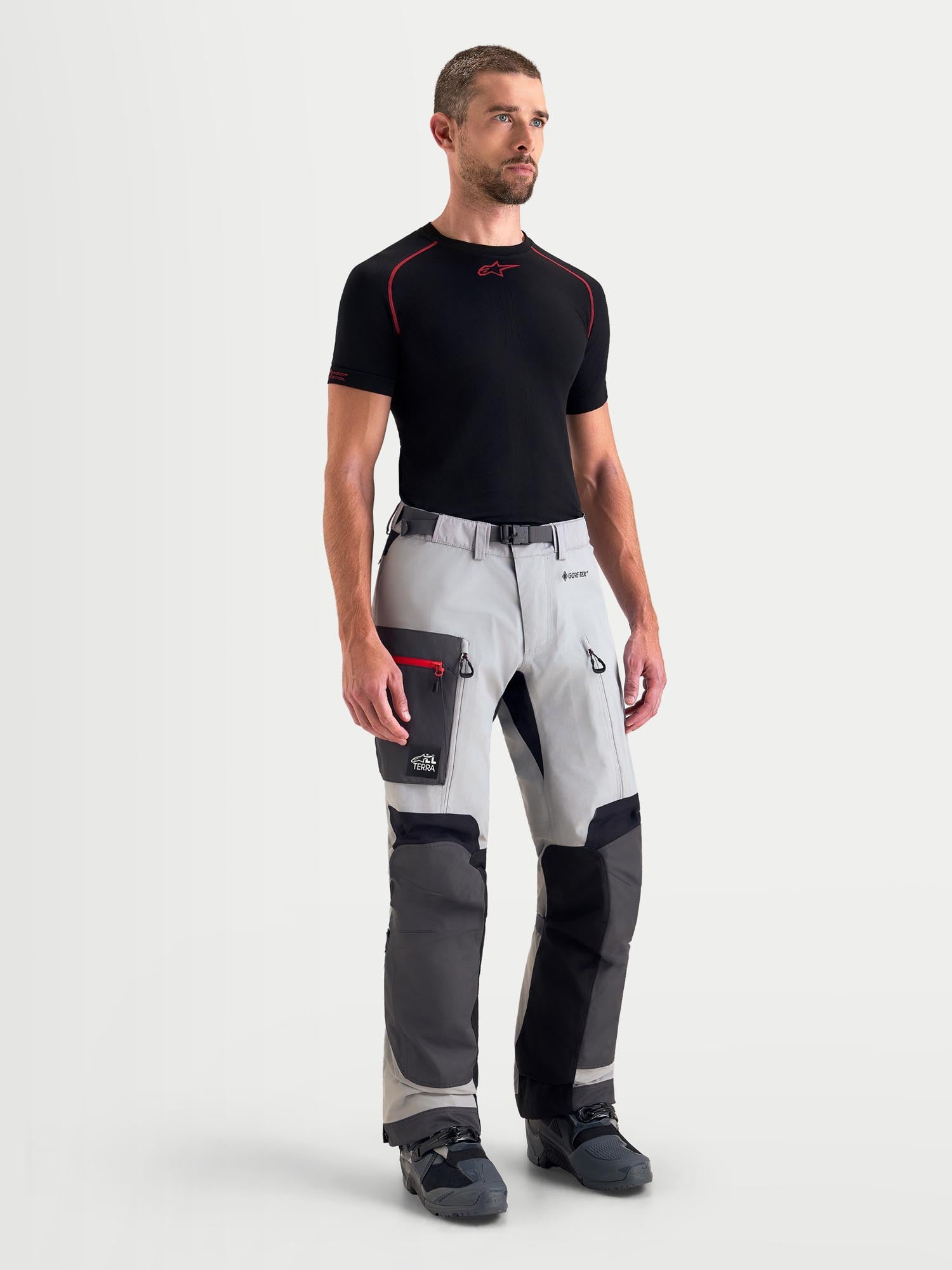 Alpinestars Arenis Gore-Tex wasserdichte Motorrad Textilhose grau/schwarz 4XL Abbildung 7