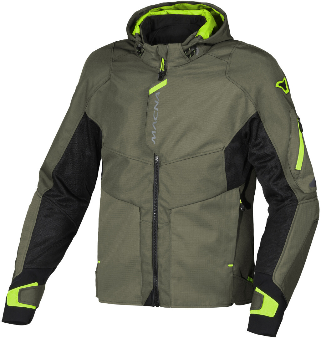 Macna Beacon waterproof Motorcycle Textile Jacket green M Figure 1