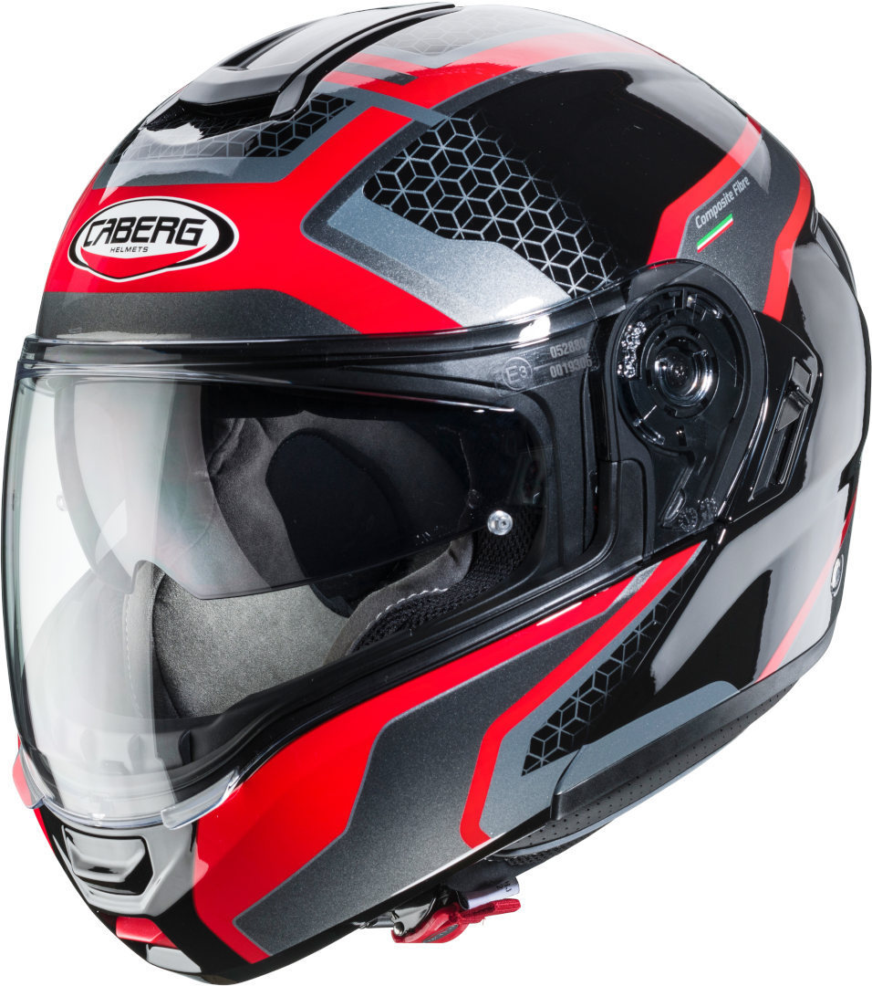 Caberg Levo Sonar Helmet black/red M (57/58) Figure 1