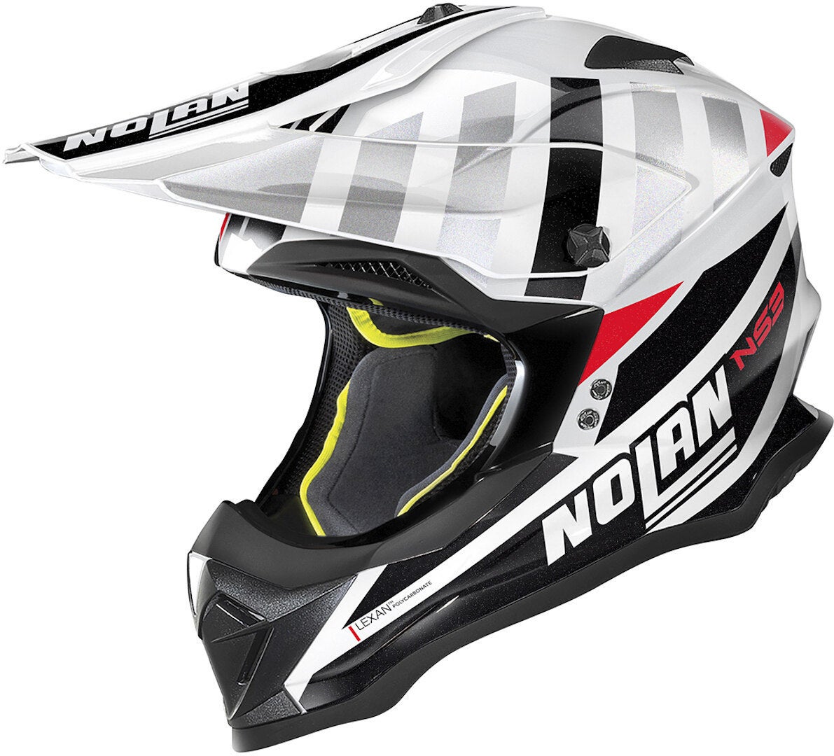 Nolan N53 Cliffjumper Casco Motocross bianco/nero/rosso M (58) Figura 1