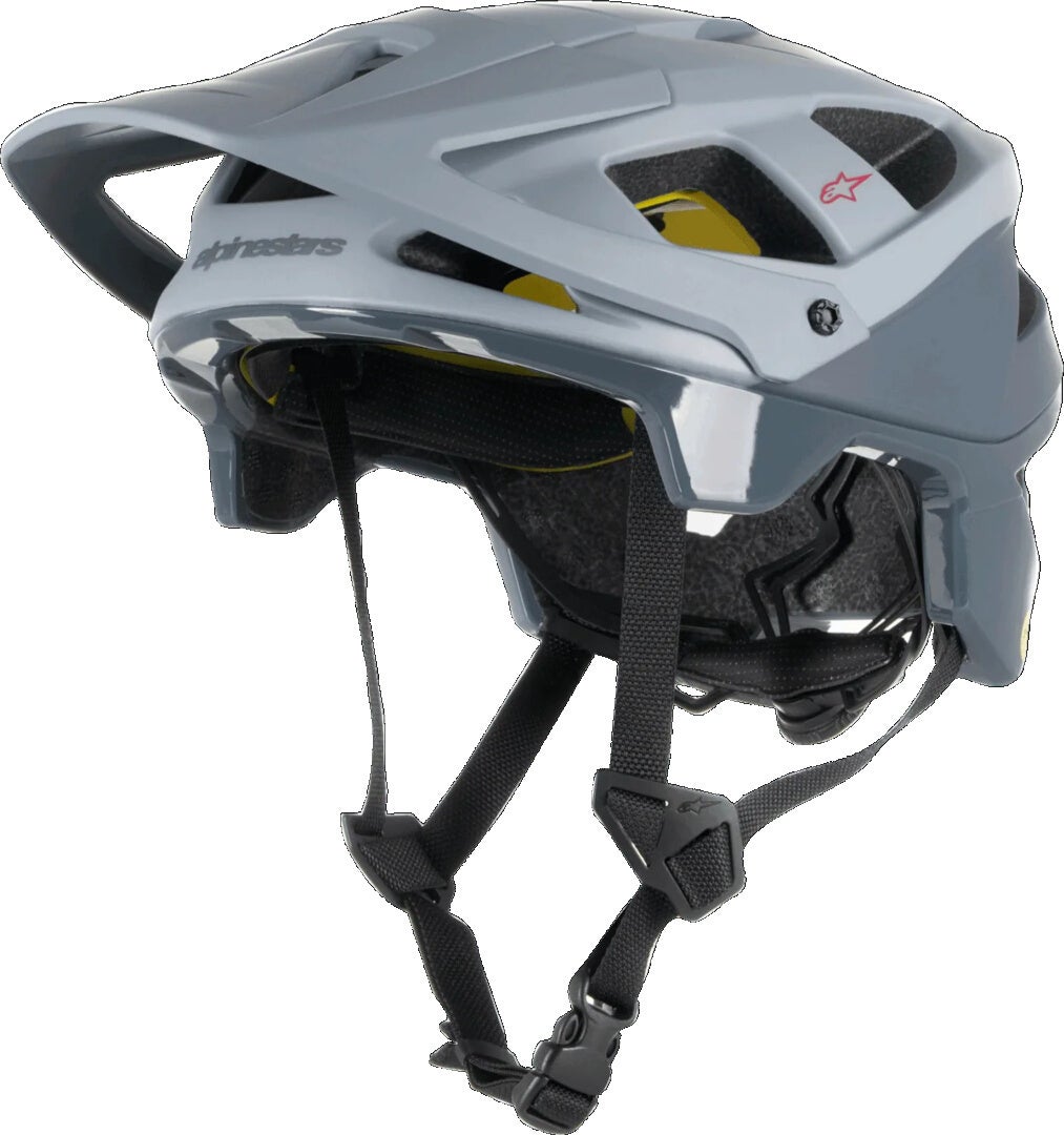 Alpinestars Vector Tech Zeal Casco da bicicletta Grigio chiaro opaco/grigio scuro/rosso L (59-63) Figura 1