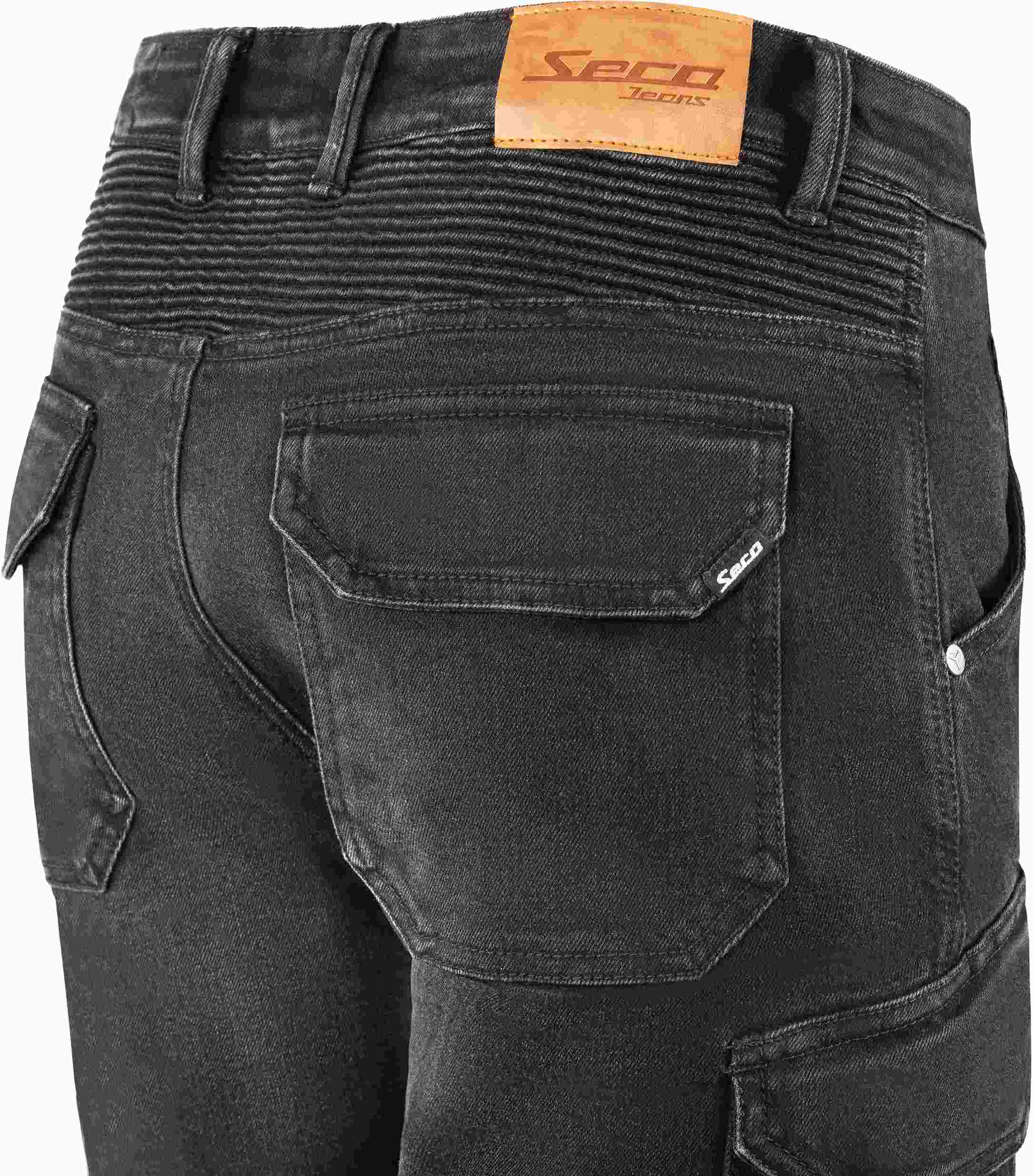 Seca Squadron Moto džíny černá 32/32 Obrázek 7