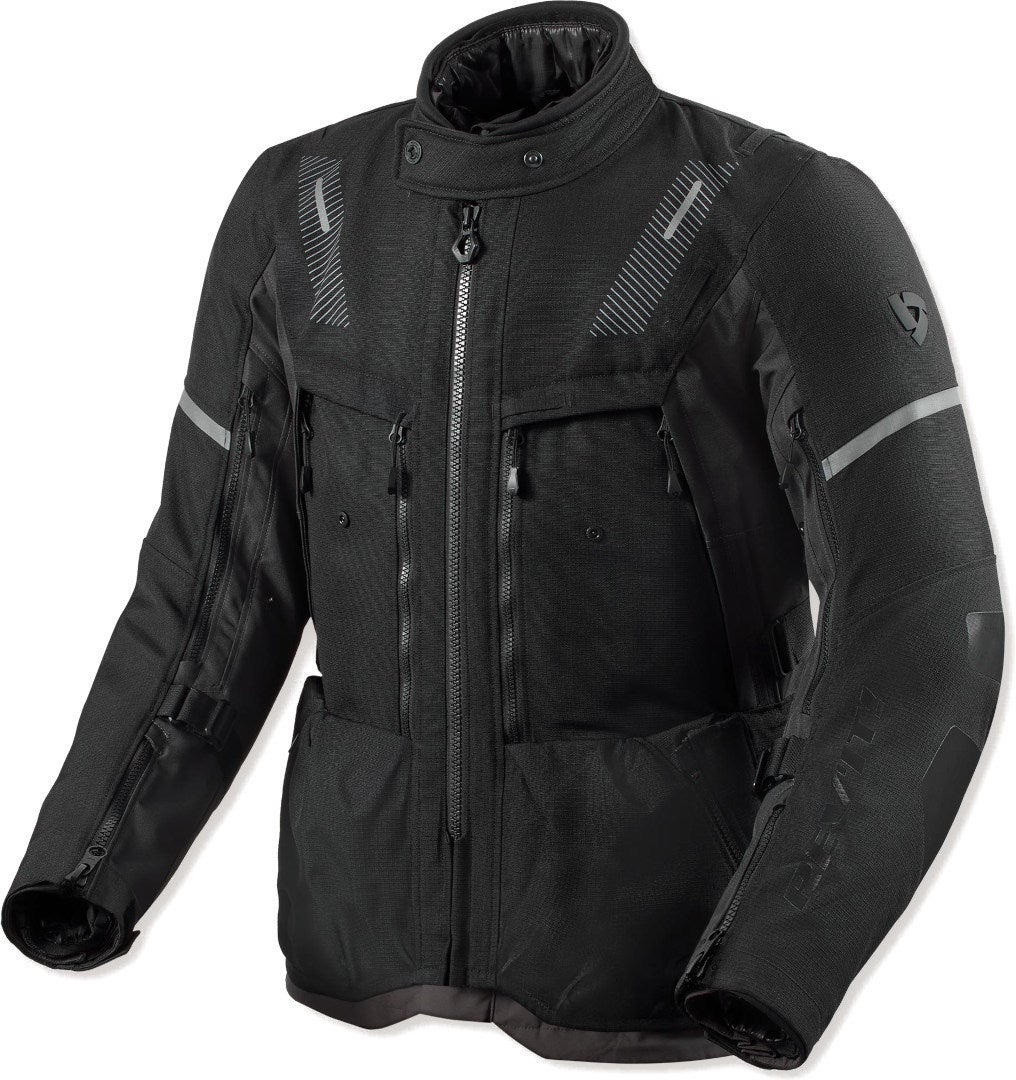 Revit Sand 5 H2O Motorcycle Textile Jacket black/grey 3XL Figure 1